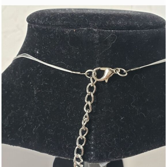 WIRE MULTI-STRAND Beaded Stones Necklace - Picture 3 of 6